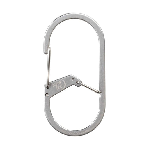 NITE IZE G-Series Dual Chamber Carabiner #4 - Stainless Steel - Adventure HQ