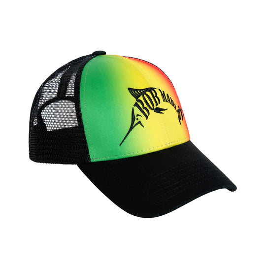 Buy BOB MARLIN GEAR Baseball Cap Rasta Adventure HQ Adventure HQ