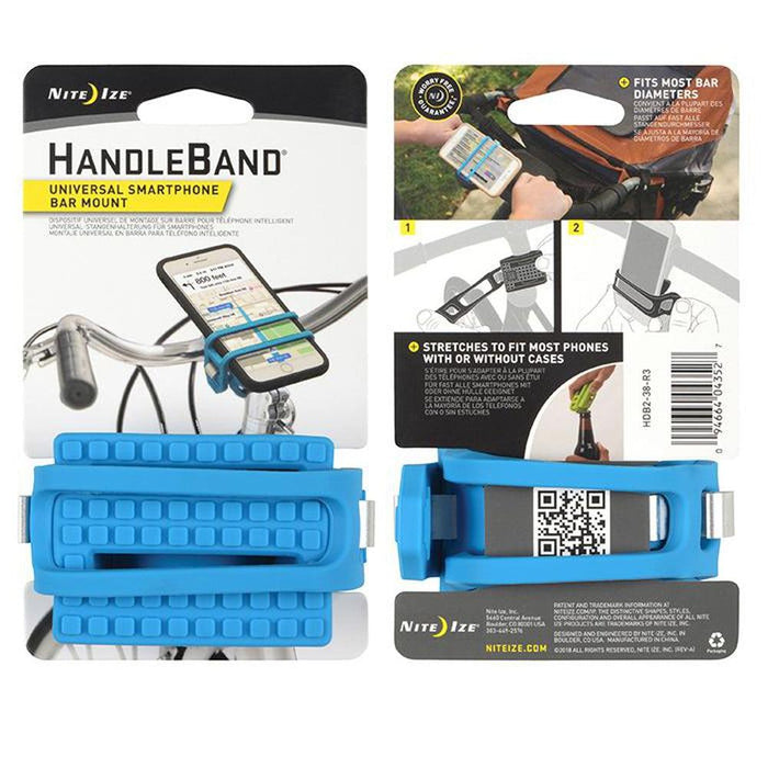NITE IZE Handleband Universal Smartphone Bar Mount - Blue | Holds Your Device Securely | Simple And Versatile - Adventure HQ