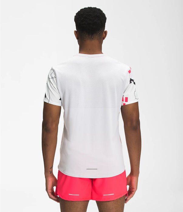 THE NORTH FACE Men's Printed Sunriser Short Sleeve Shirt - White - Adventure HQ