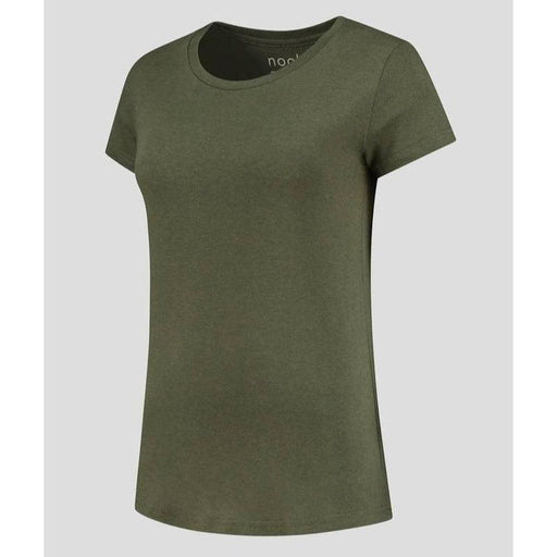 NOOBOO Women's Luxe Bamboo Crew Neck T-Shirt Small - Army Green - Adventure HQ
