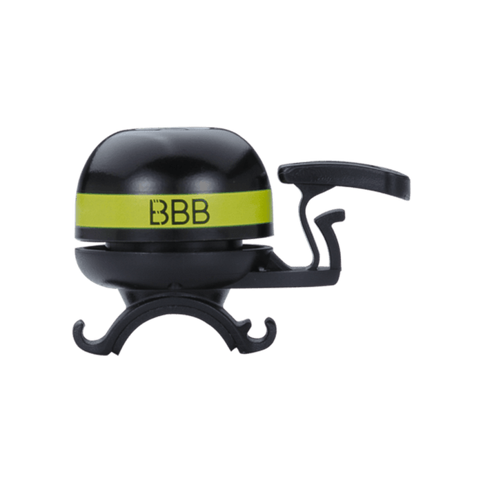 BBB EasyFit Deluxe Bicycle Bell - Black/Yellow - Adventure HQ
