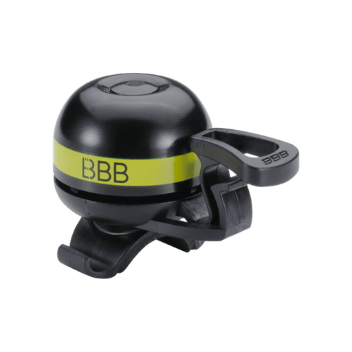 BBB EasyFit Deluxe Bicycle Bell - Black/Yellow - Adventure HQ