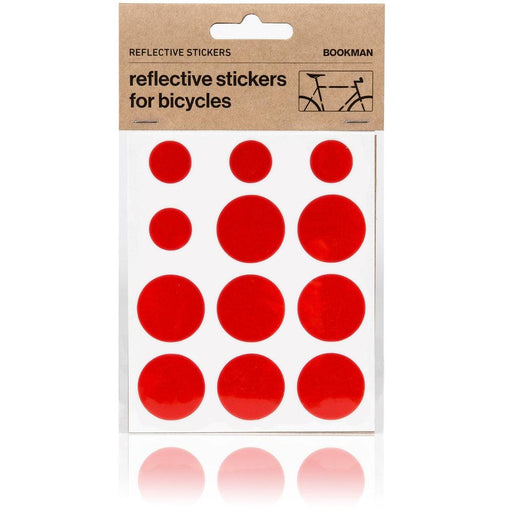 BOOKMAN Reflective Stickers - Red - Adventure HQ