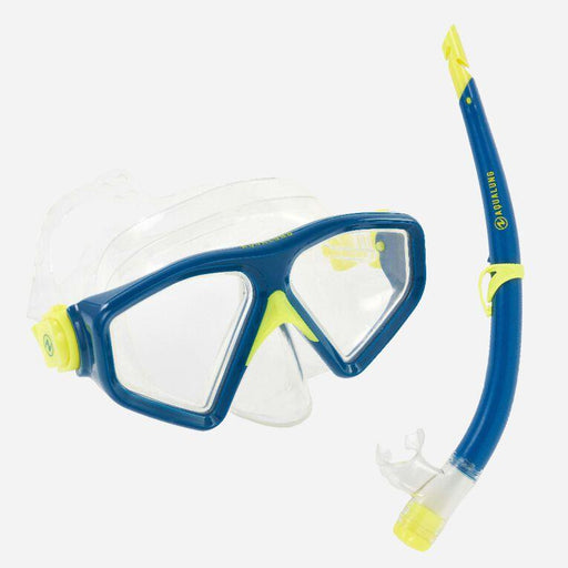 AQUALUNG Saturn Mask And Snorkel Combo - Blue/Green - Adventure HQ