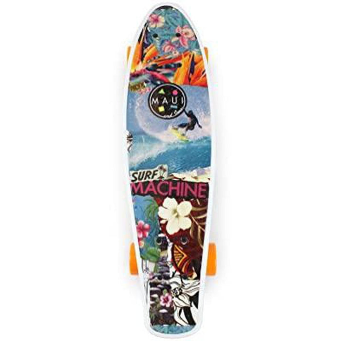 MAUI AND SONS Surf Machine PVC Printed Kicktail - 22 Inches - Adventure HQ