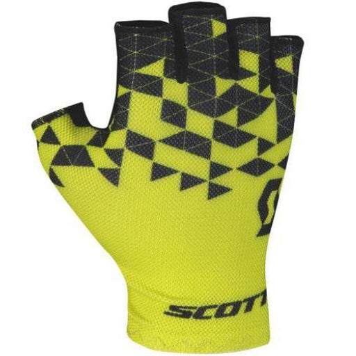 SCOTT RC Team Short Finger Glove Medium - Sulphur Yellow/Black - Adventure HQ