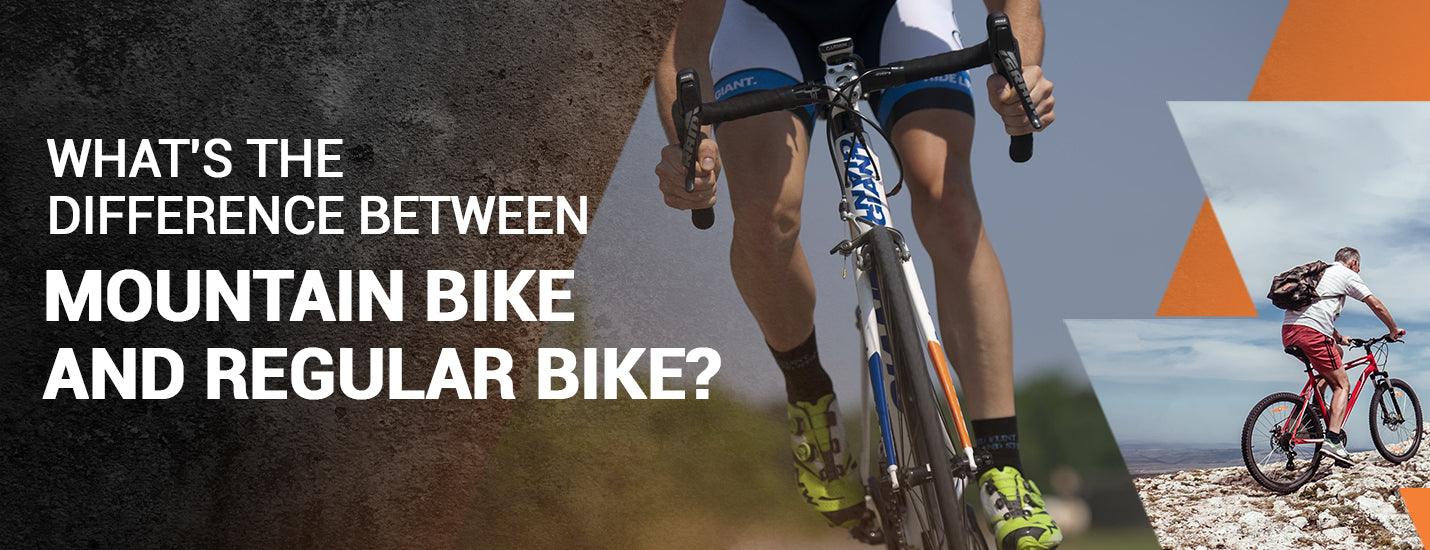What's the difference between mountain bike and regular bike