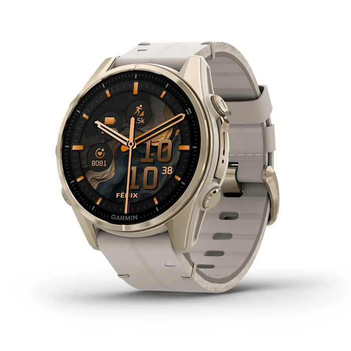 GARMIN Fenix 8 Amoled Sapphire soft gold stainless steel 43mm