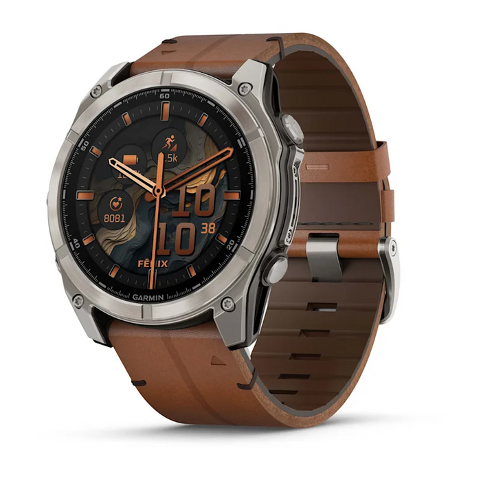 GARMIN Fenix 8 Amoled Sapphire Bare Titanium 51mm