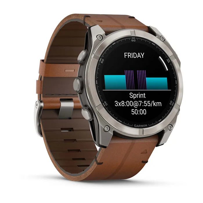 GARMIN Fenix 8 Amoled Sapphire Bare Titanium 51mm