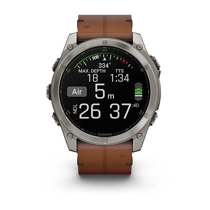 GARMIN Fenix 8 Amoled Sapphire Bare Titanium 51mm