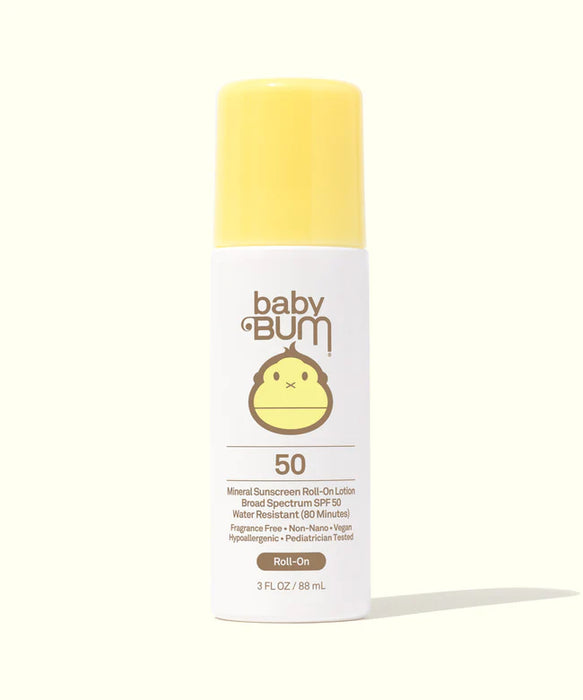 SUN BUM Kid's Baby Bum Mineral Sunscreen Roll-On Lotion Spf 50