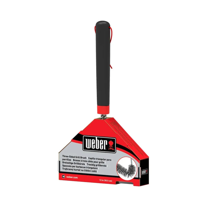WEBER Grill Brush Three Sided 30Cm
