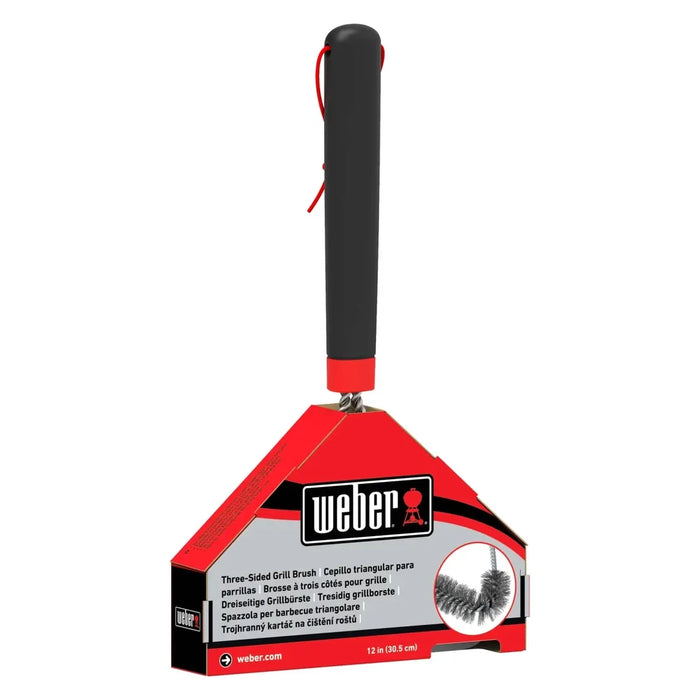 WEBER Grill Brush Three Sided 30Cm