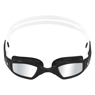 AQUASPHERE Ninja Racing Titanium Mirrored Goggles Adult - Black / White Silver