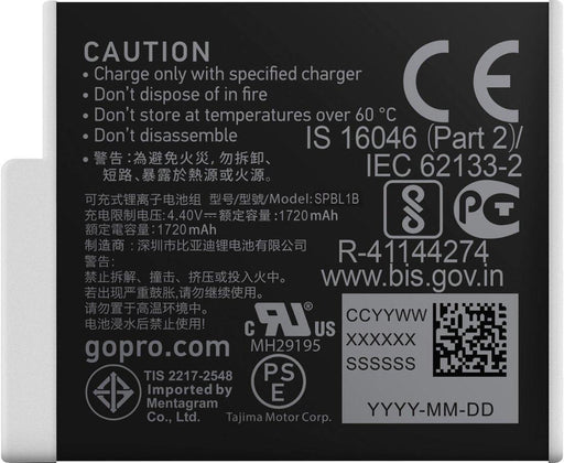 GOPRO Enduro Rechargeable Battery (HERO11/10/9 Black) - Adventure HQ