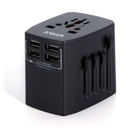 ANKER Universal Travel Adapter With 4 Usb Ports - Adventure HQ