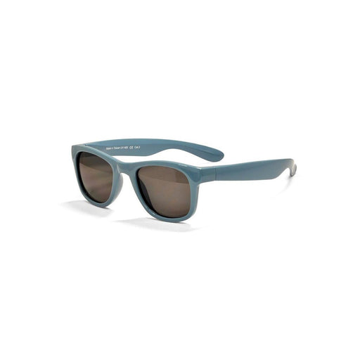 REAL SHADES Kid's Surf Flex Fit Mirror Lens Sunglasses - Steel Blue/Silver - Adventure HQ