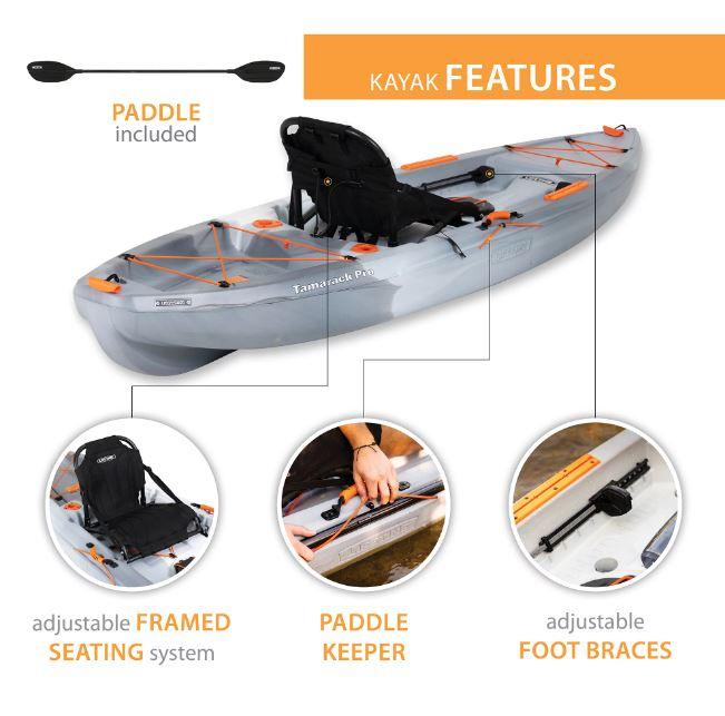 Buy LIFETIME Kayak, Sot, Tamarack Pro Angler, 10'3, Eclipse Fusion