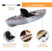 LIFETIME Kayak, Sot, Tamarack Pro Angler, 10'3, Eclipse Fusion 91058 - Adventure HQ