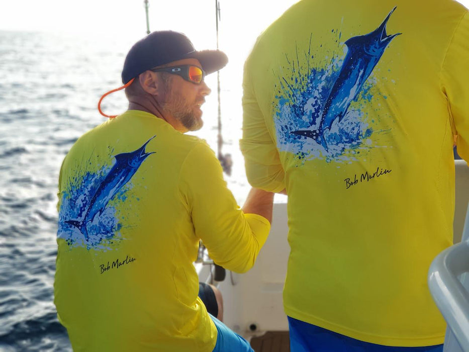BOB MARLIN GEAR Men's Performance Shirt Ocean Marlin