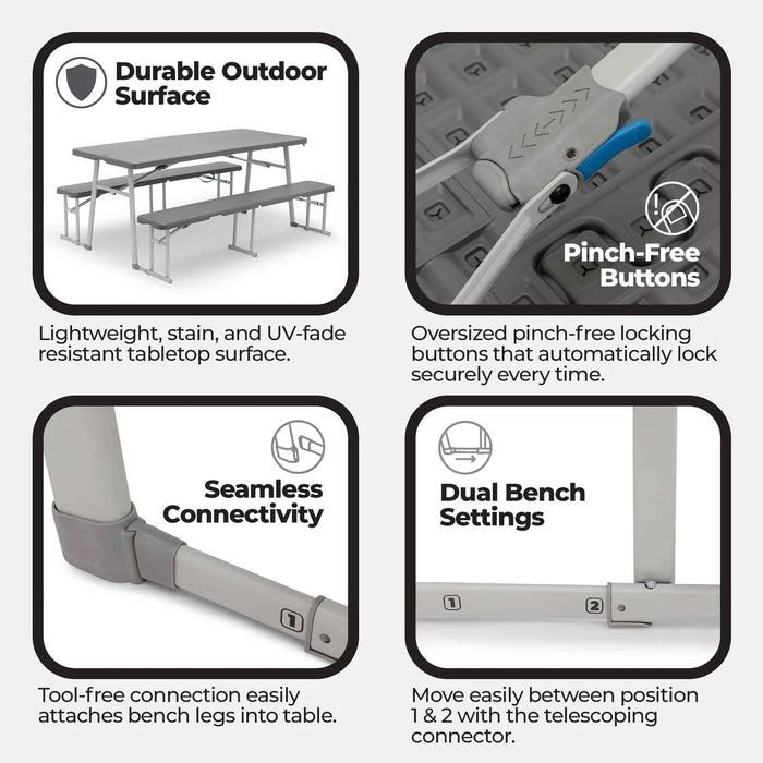 CORE EQUIPMENT Picnic Table 3 In 1 Combo