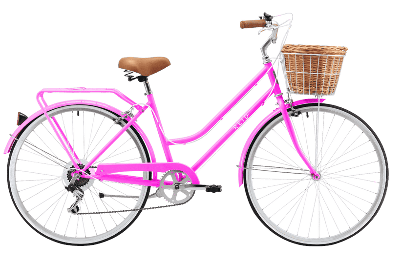 Buy REID CYCLES Ladies Classic 7 Speed Vintage Bike Hot Pink Adventure HQ