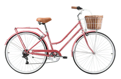 Buy REID CYCLES Ladies Classic 7 Speed Vintage Bike Rose Gold Adventure HQ