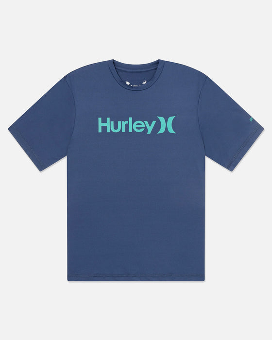HURLEY Men's One And Only Quickdry Rashguard Short Sleeve
