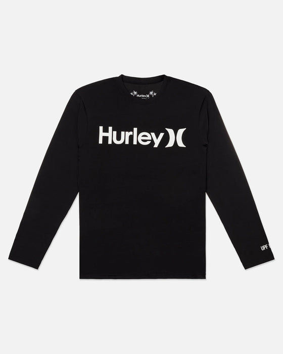 HURLEY Men's One And Only Quickdry Rashguard Long Sleeve