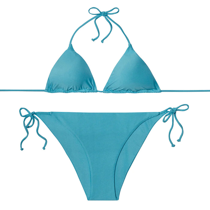SLIPSTOP Women's Neon Blue Triangle Adults Bikini Bottom