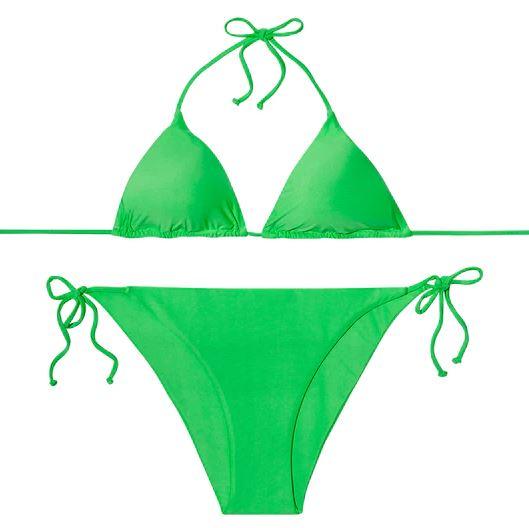 SLIPSTOP Women's Neon Green Triangle Adults Bikini Bottom