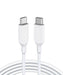 ANKER 322 Usb-C To Usb-C Cable 6Ft Braided - White - Adventure HQ