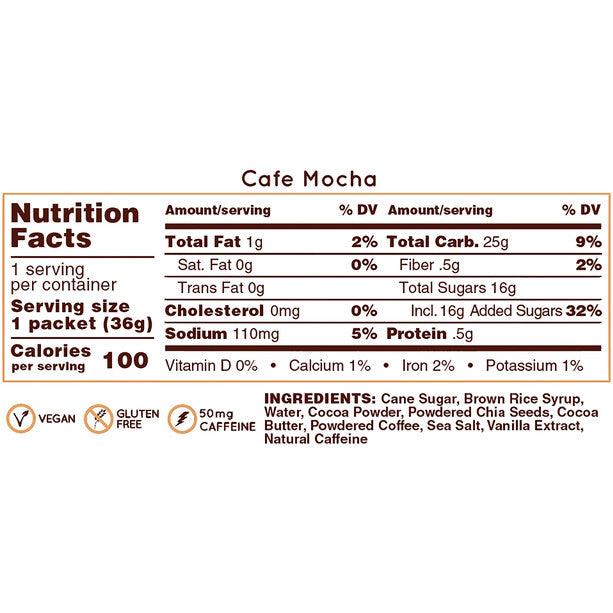 HUMA CHIA Energy Gel - Cafe Mocha