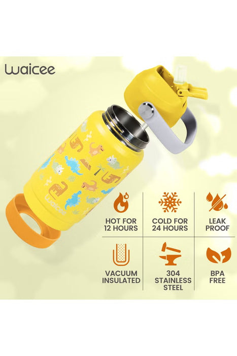 WAICEE Kid's Dinosaur 2.0 Bottle With Handle