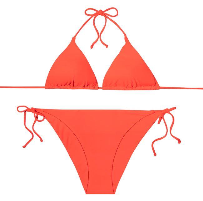 SLIPSTOP Women's Neon Orange Triangle Adults Bikini Bottom