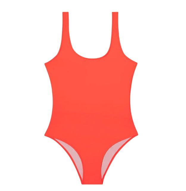 SLIPSTOP Women's Neon Orange Adults Swimsuit