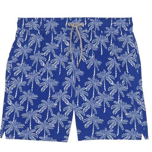 TURQUOISE Men's Swim Shorts Palm Trees - Blue - Adventure HQ