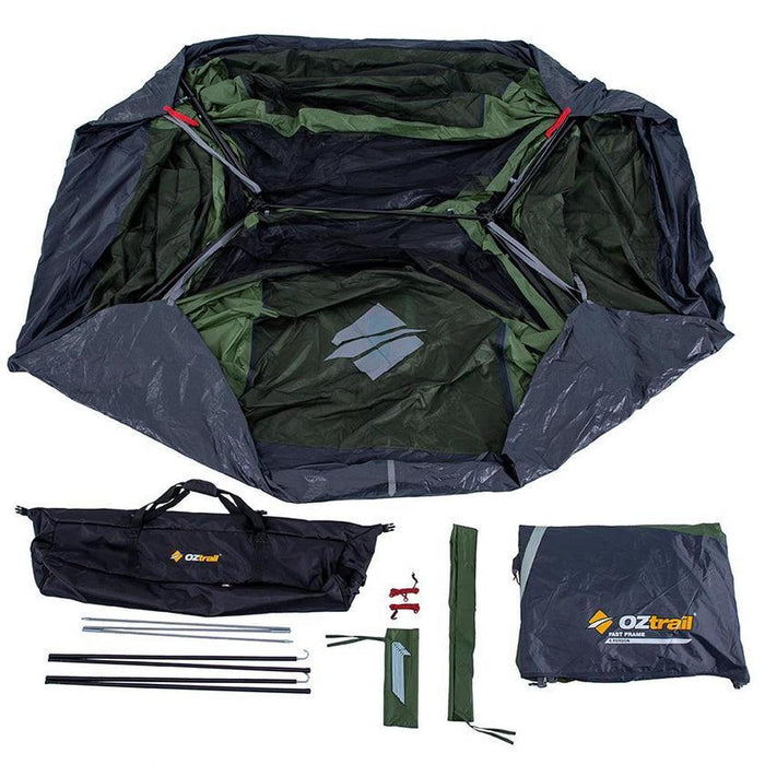OZTRAIL Fast Frame 6 Person Tent - Green - Adventure HQ