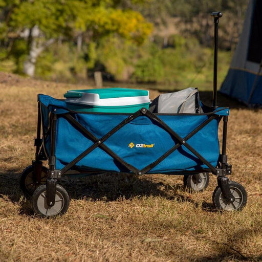 OZTRAIL Collapsible Camp Wagon - Blue - Adventure HQ