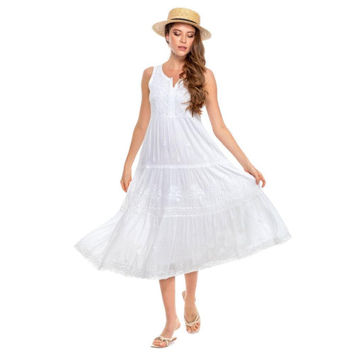 JUST NATURE Women's Giselle Dress - White - Adventure HQ
