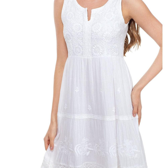 JUST NATURE Women's Giselle Dress - White - Adventure HQ