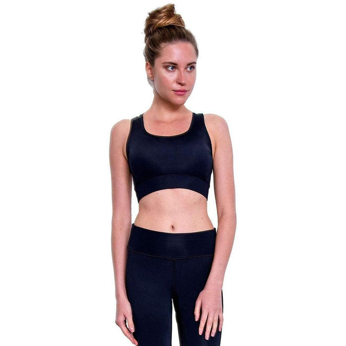 COEGA Women's Swim Crop Top UK 16 - Black - Adventure HQ