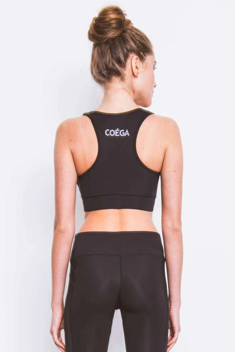 COEGA Ladies Swim Crop Top UK 8 - Black - Adventure HQ