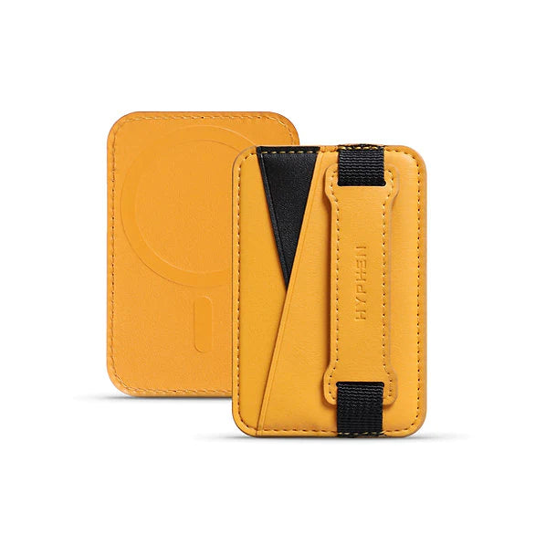 HYPHEN Magsafe Wallet Dual Pocket With Grip - Orange - Adventure HQ