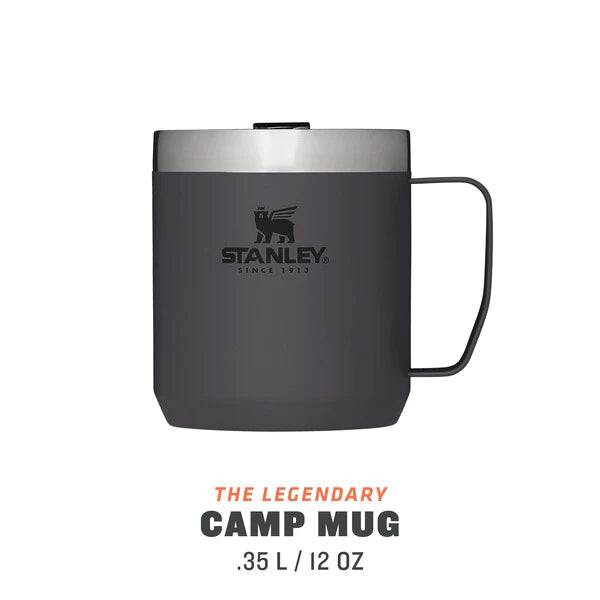 STANLEY Classic Legendary Camp Mug 355ML - Charcoal - Adventure HQ