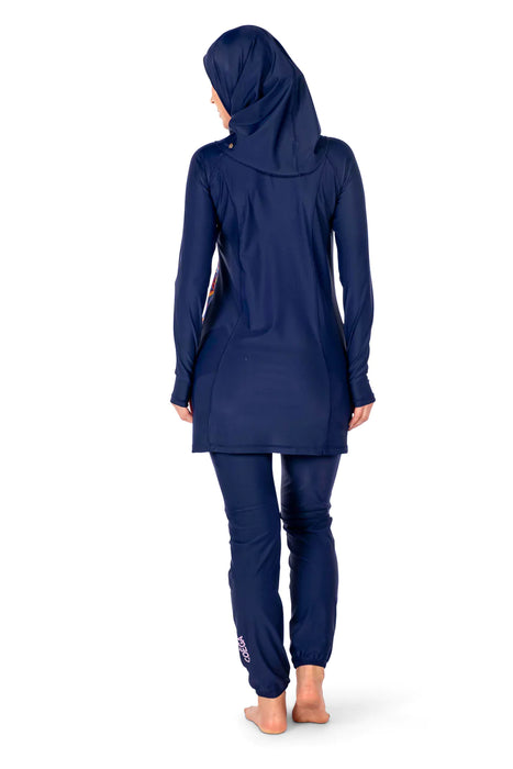 COEGA Women's Modest Three Piece Suit Slimming - Navy - Adventure HQ