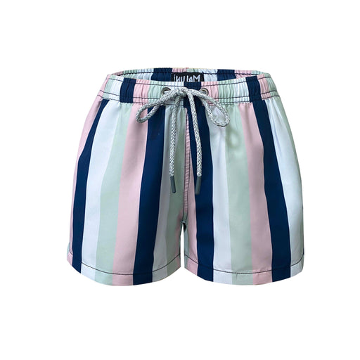 MALUNI Women's Short Swimwear - Multi Stripe - Adventure HQ