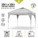 CORE EQUIPMENT 10x10 Instant Canopy - Grey - Adventure HQ